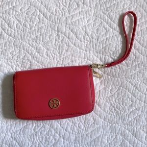 Pink Tory Burch Wristlet